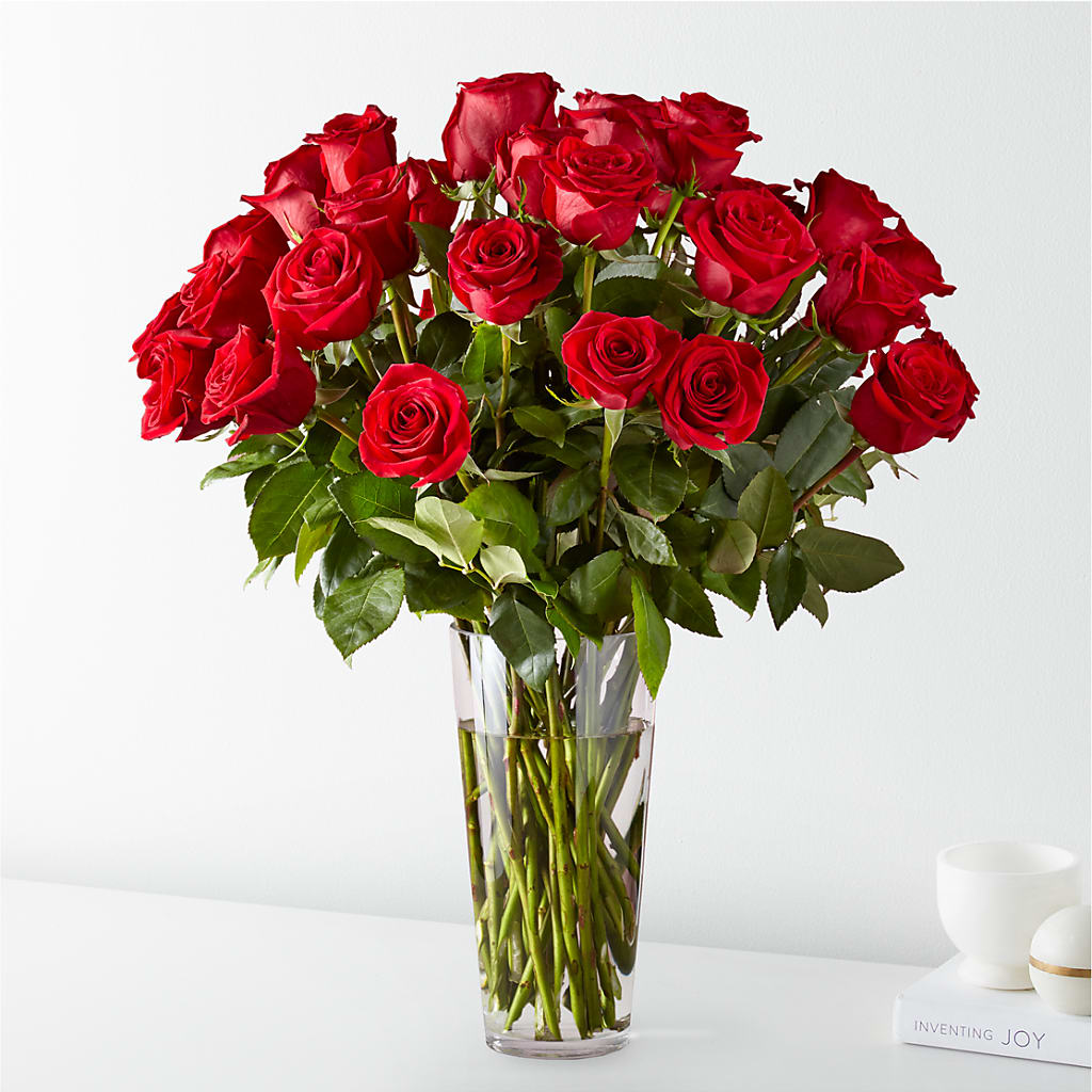 Long Stem Red Rose Bouquet – Cg Rain Florist, Cedar Grove NJ