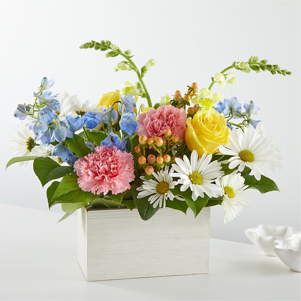 Sun Salutation Box Bouquet – Cg Rain Florist, Cedar Grove NJ