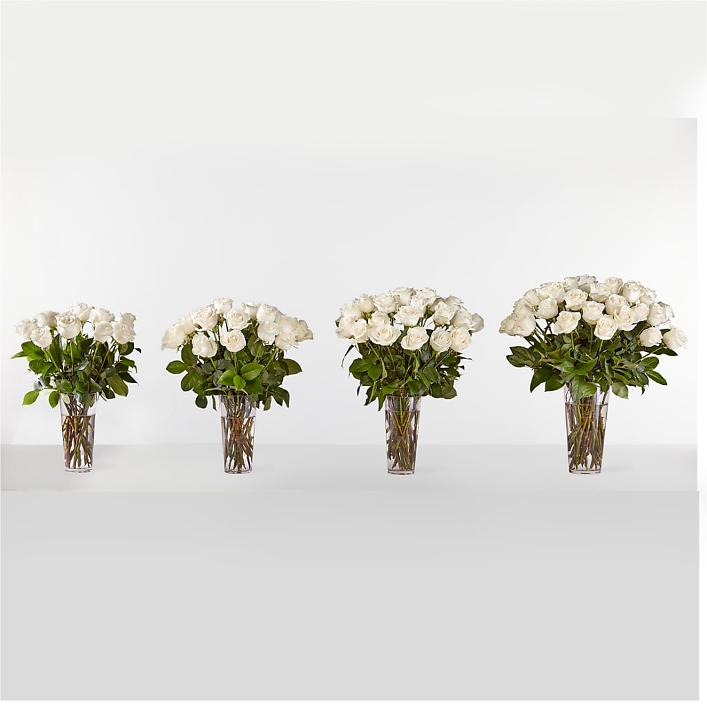 Long Stem White Rose Bouquet – Cg Rain Florist, Cedar Grove NJ