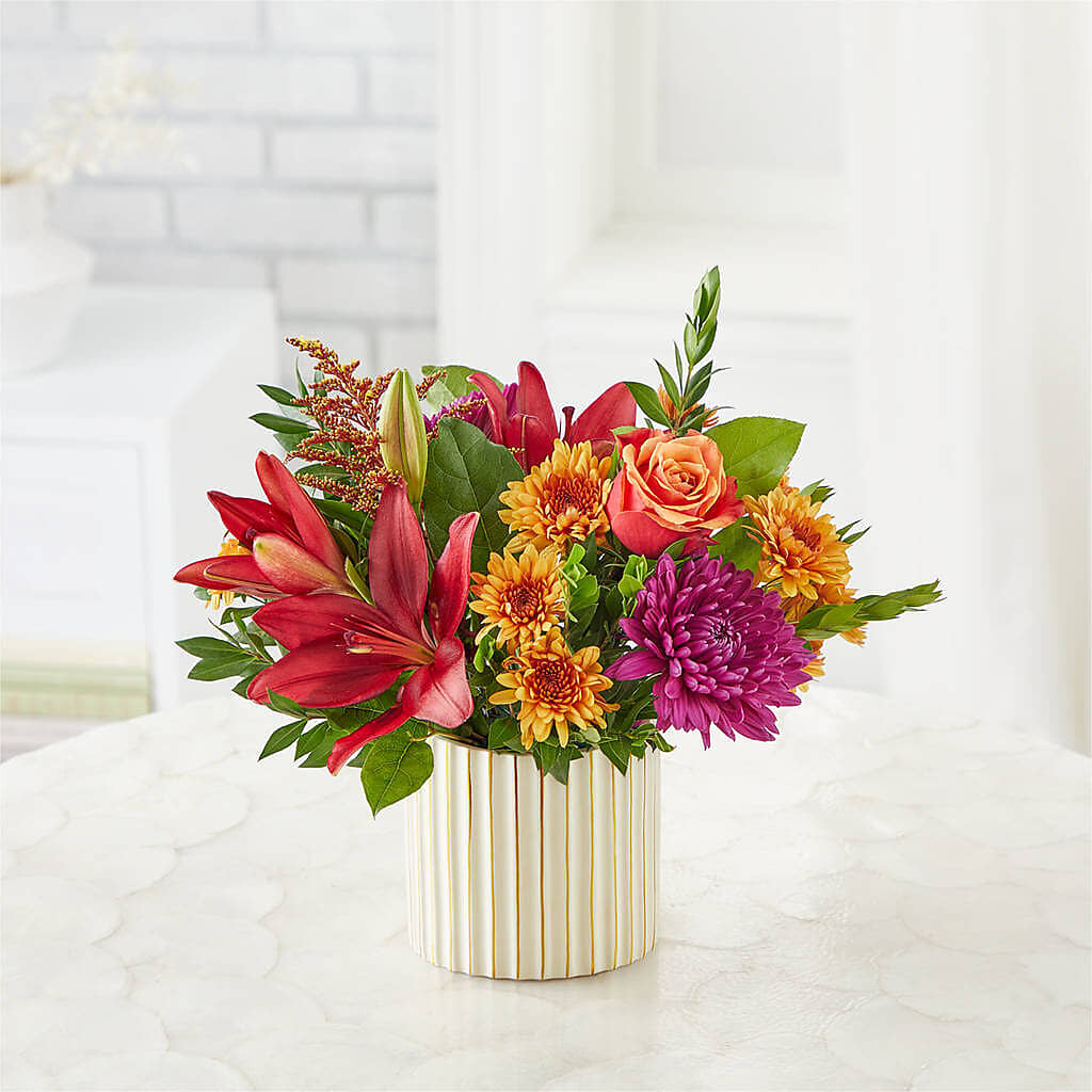 Burgundy Landscape Bouquet – Cg Rain Florist, Cedar Grove NJ
