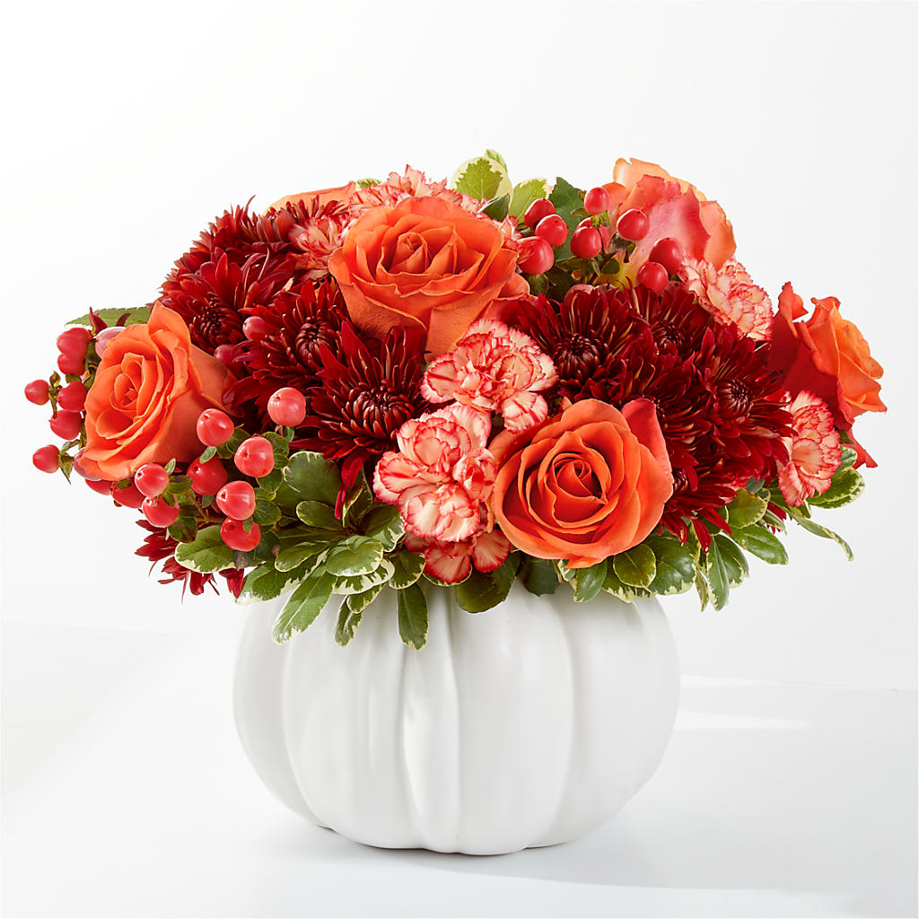 Autumn Air Pumpkin Bouquet – Cg Rain Florist, Cedar Grove NJ
