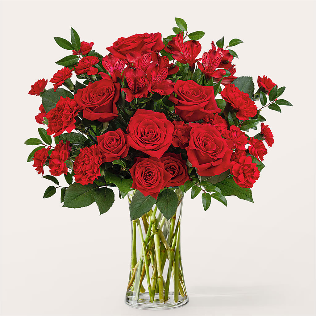 Brilliant Ruby Bouquet – Cg Rain Florist, Cedar Grove NJ