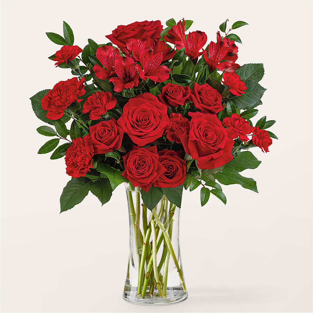 Brilliant Ruby Bouquet – Cg Rain Florist, Cedar Grove NJ