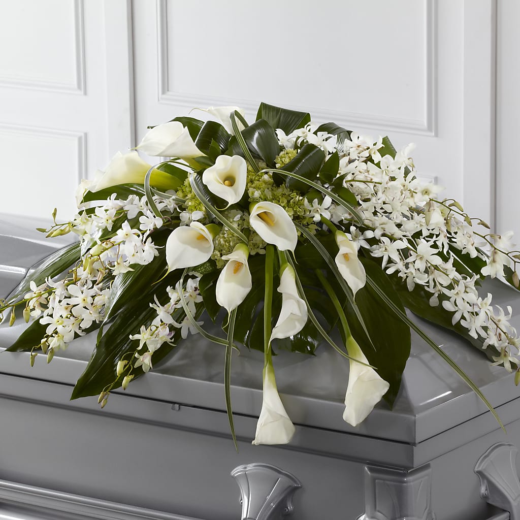 Angel Wings Casket Spray – Cg Rain Florist, Cedar Grove NJ