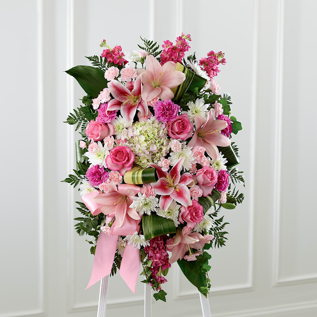 Comforting Standing Spray – Cg Rain Florist, Cedar Grove NJ