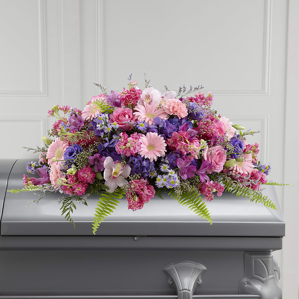 Glorious Garden Casket Spray – Cg Rain Florist, Cedar Grove NJ
