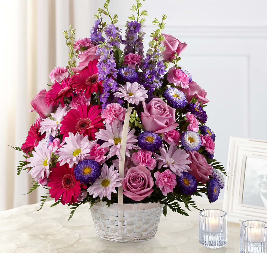 Pastel Peace Basket – Cg Rain Florist, Cedar Grove NJ