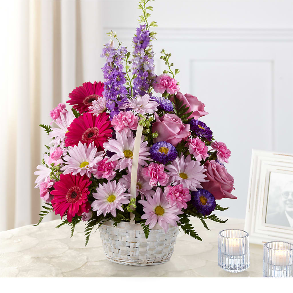 Pastel Peace Basket – Cg Rain Florist, Cedar Grove NJ