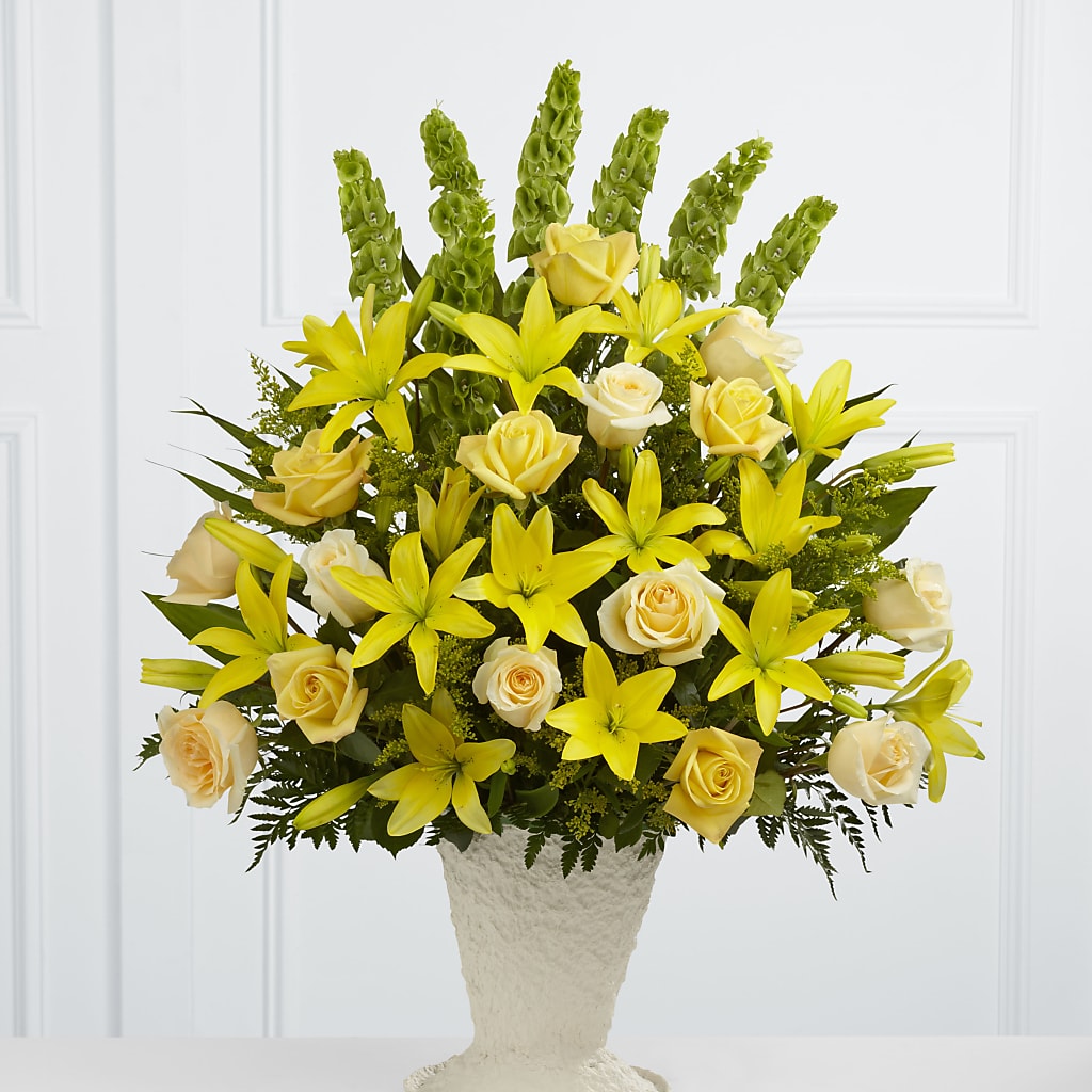 Golden Memories Arrangement – Cg Rain Florist, Cedar Grove NJ