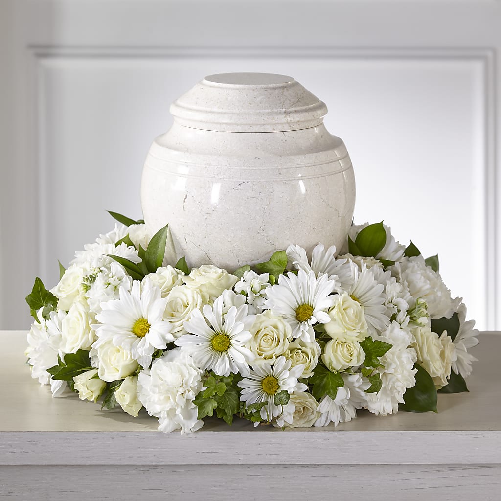 Ivory Gardens Cremation Adornment – Cg Rain Florist, Cedar Grove NJ