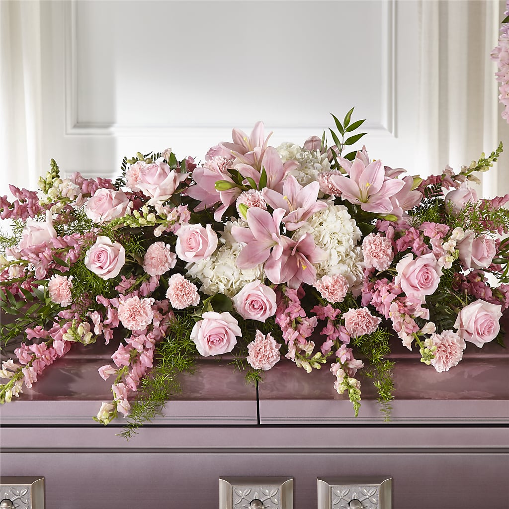 Life & Remembrance Casket Spray – Cg Rain Florist, Cedar Grove NJ