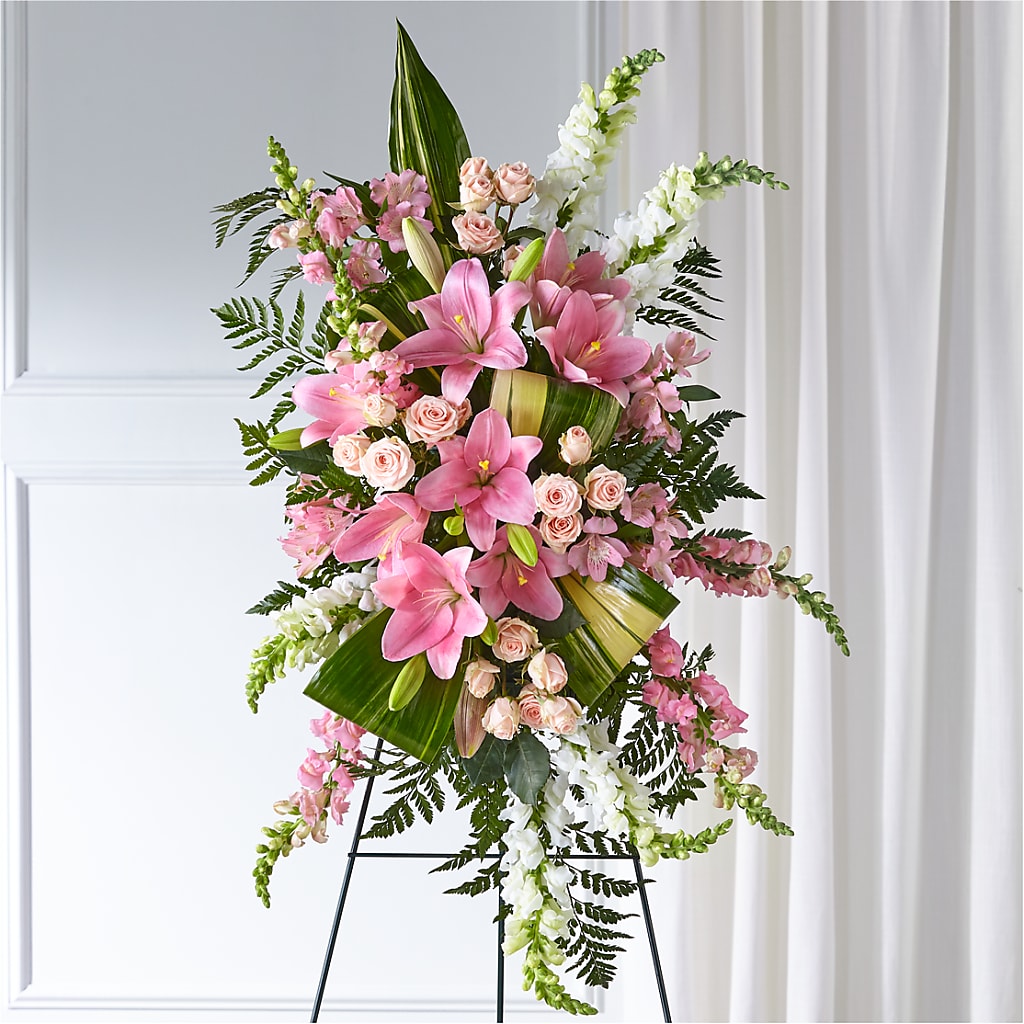 Elegant Embrace Standing Spray – Cg Rain Florist, Cedar Grove NJ