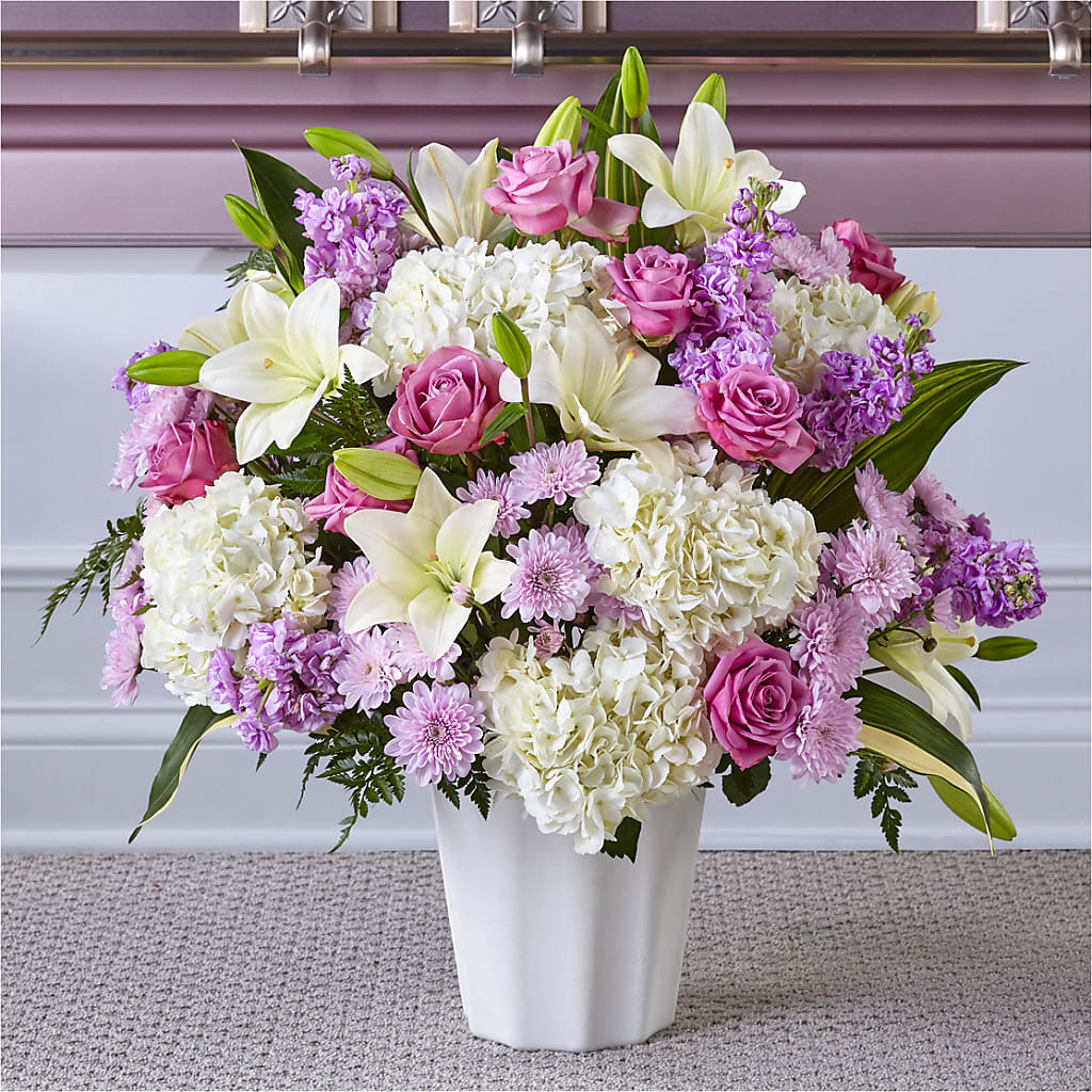 Heaven Sent Floor Basket – Cg Rain Florist, Cedar Grove NJ