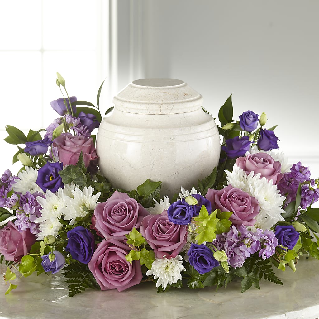 Blooming Sympathy Cremation Adornment – Cg Rain Florist, Cedar Grove NJ