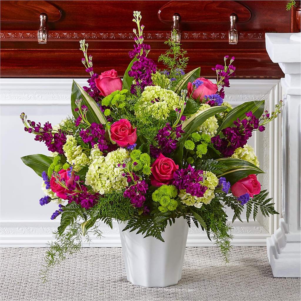 Beautiful Horizons Floor Basket – Cg Rain Florist, Cedar Grove NJ