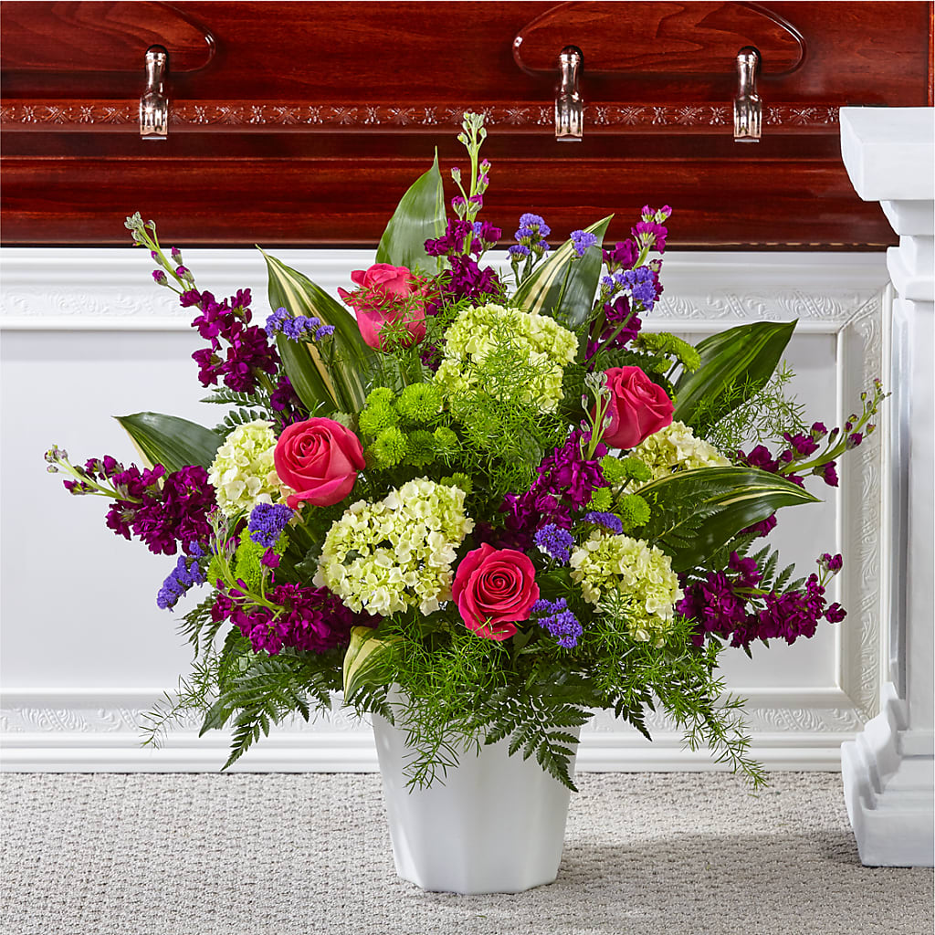 Beautiful Horizons Floor Basket – Cg Rain Florist, Cedar Grove NJ