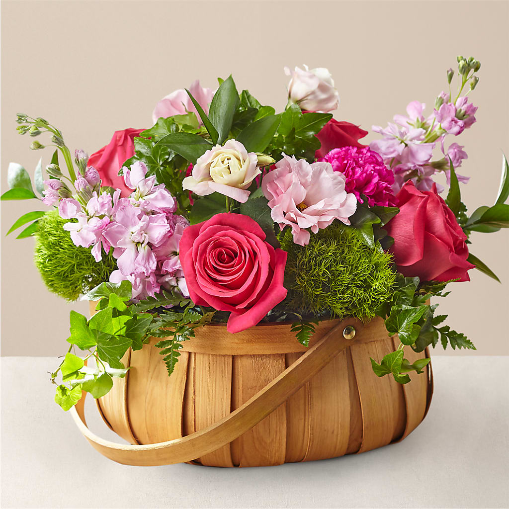 Radiance in Bloom Basket – Cg Rain Florist, Cedar Grove NJ