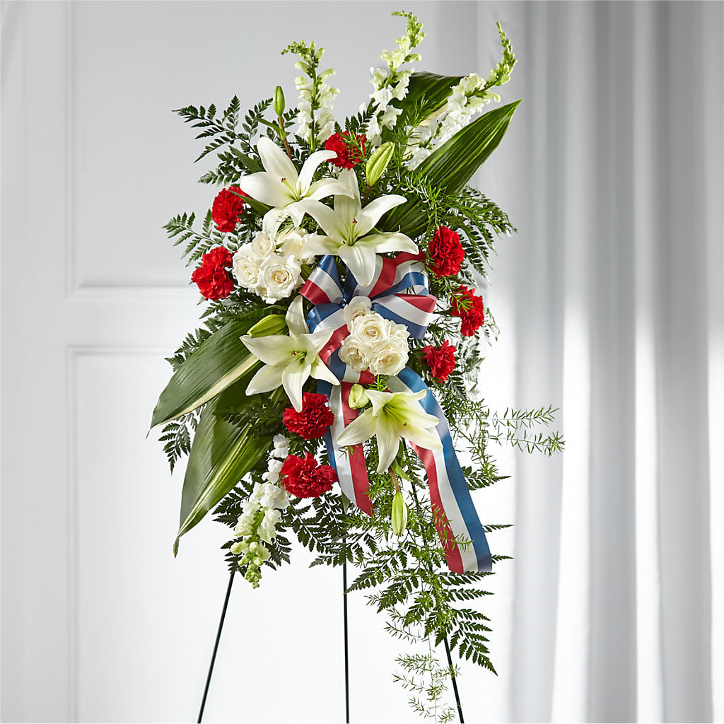 Stars of Life Standing Spray – Cg Rain Florist, Cedar Grove NJ