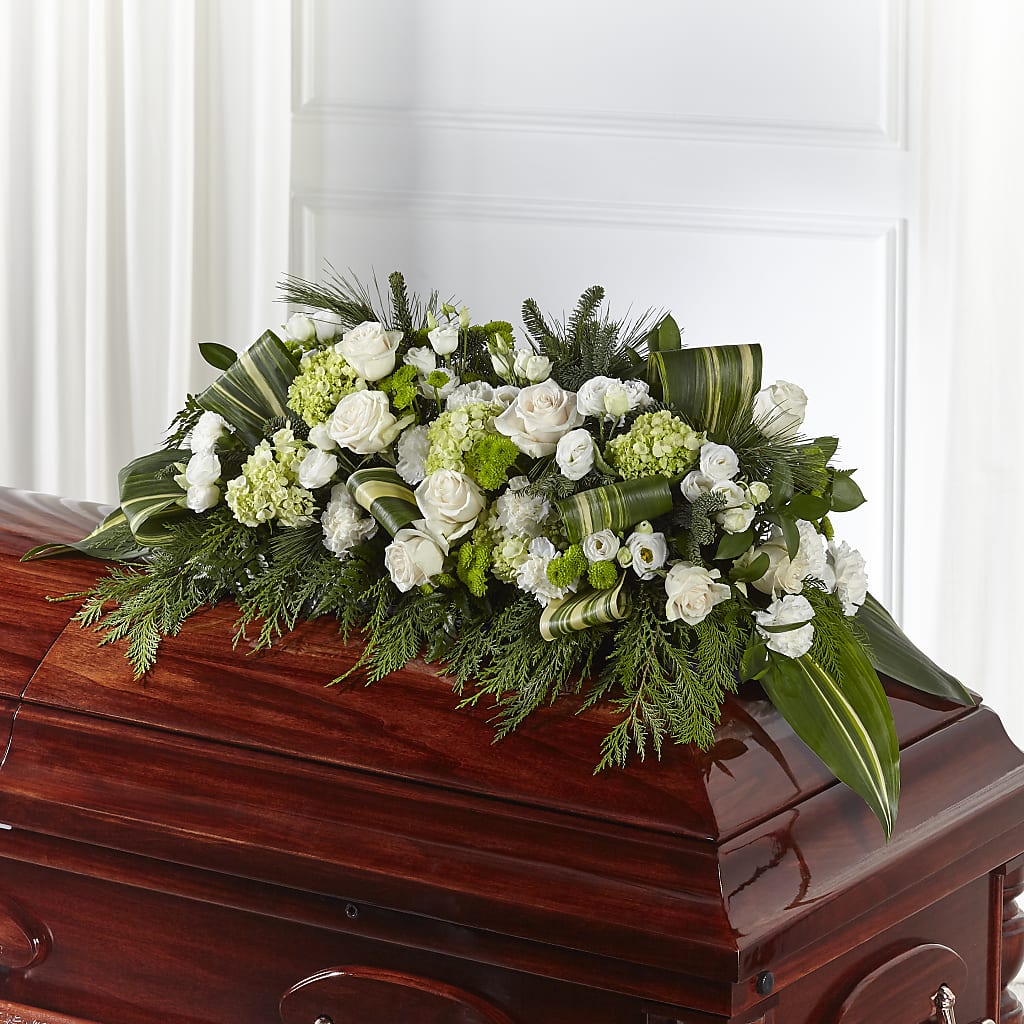 Hopeful Gesture Casket Spray – Cg Rain Florist, Cedar Grove NJ