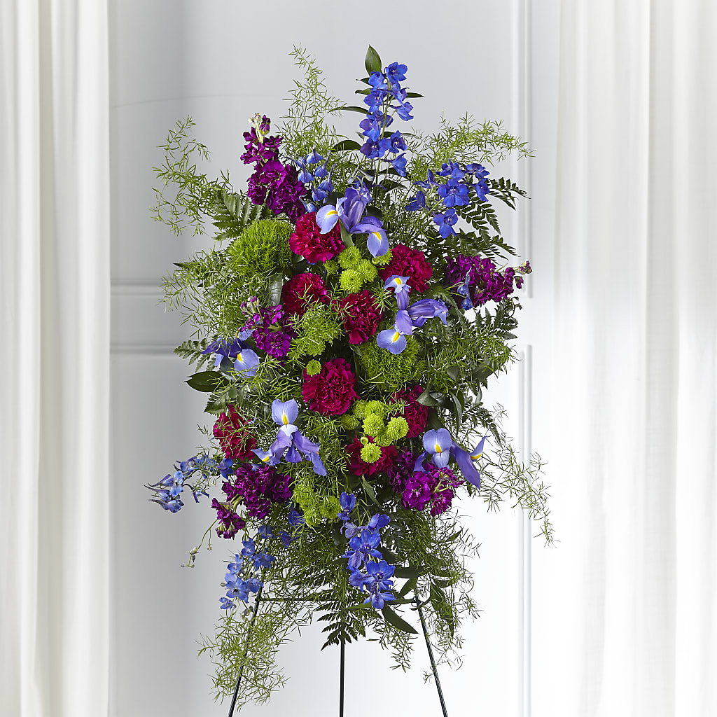 Heavenly Skies Standing Spray – Cg Rain Florist, Cedar Grove NJ