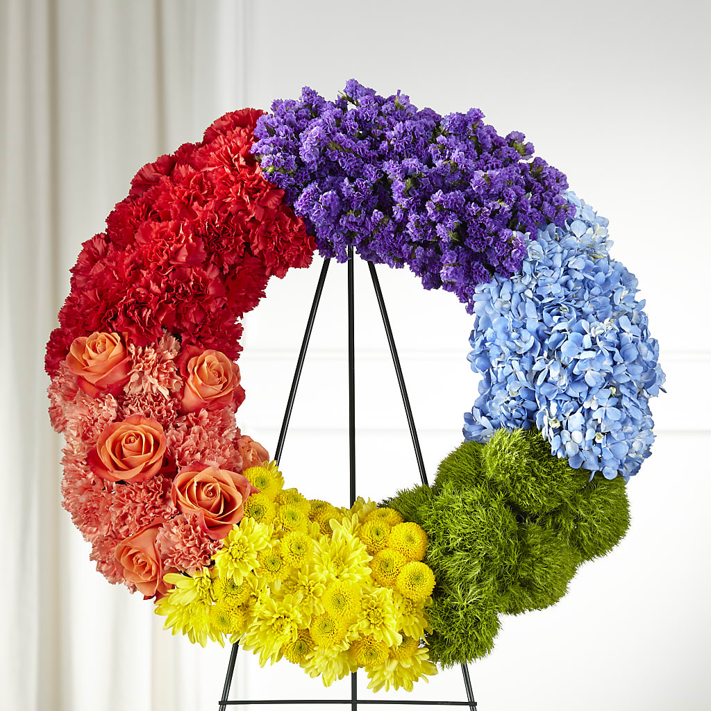 Circle of Love Wreath – Cg Rain Florist, Cedar Grove NJ