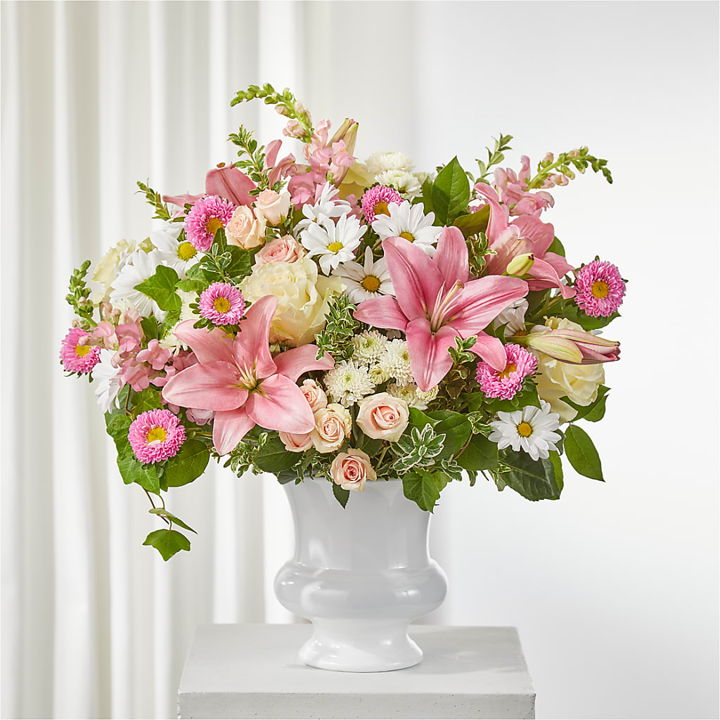 Empathetic Blooms Urn Arrangement – Cg Rain Florist, Cedar Grove NJ