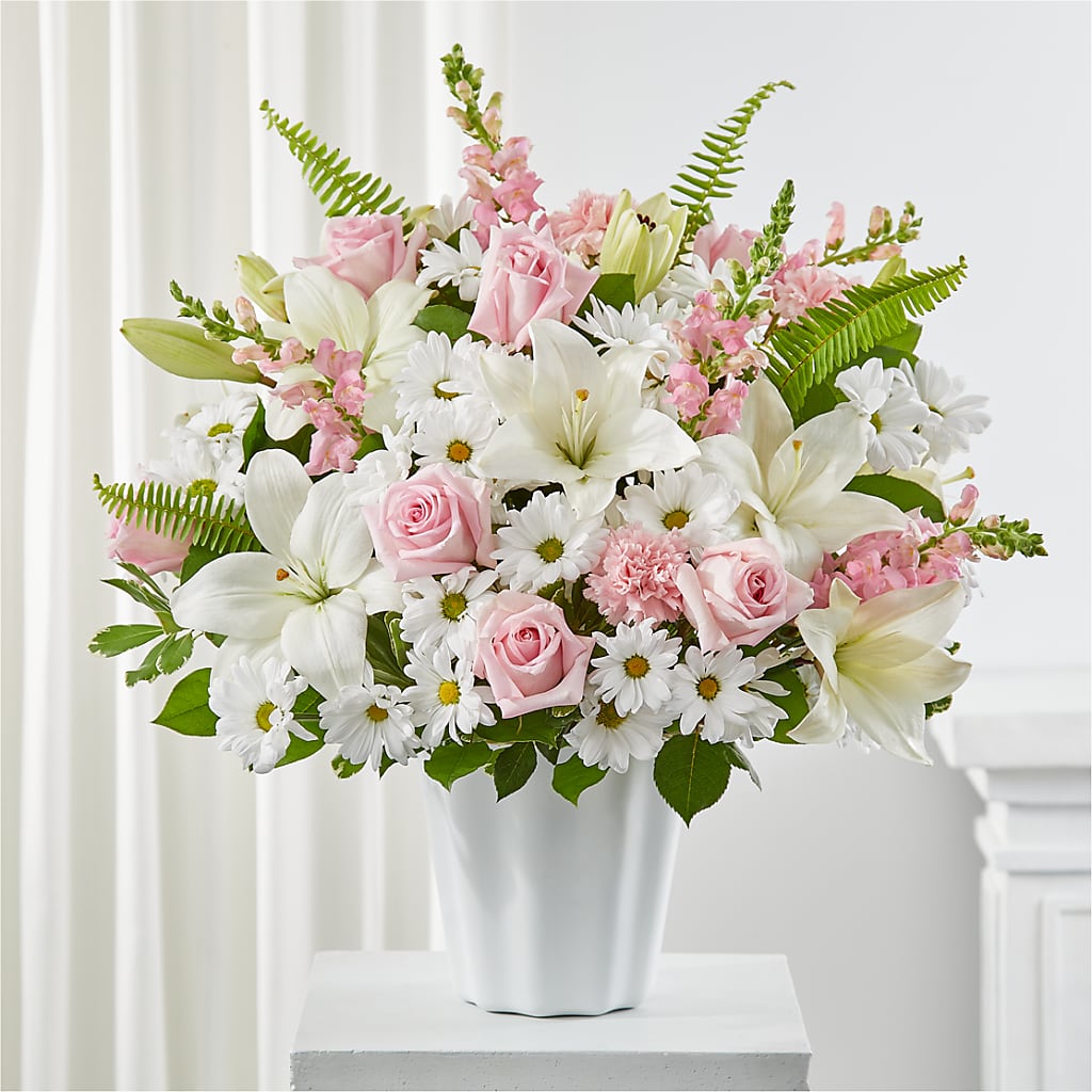 Soft Touch Tabletop Basket – Cg Rain Florist, Cedar Grove NJ