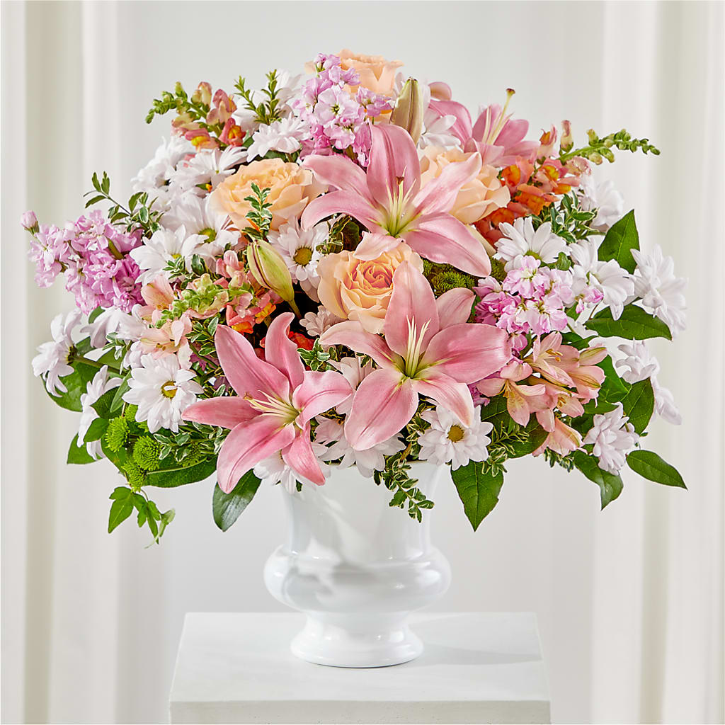 Heartfelt Gesture Urn Arrangement – Cg Rain Florist, Cedar Grove NJ