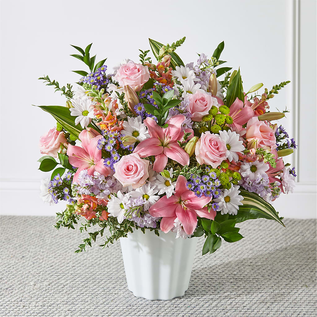 Abundant Compassion Floor Basket – Cg Rain Florist, Cedar Grove NJ