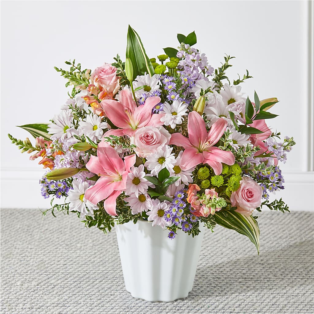 Abundant Compassion Floor Basket – Cg Rain Florist, Cedar Grove NJ