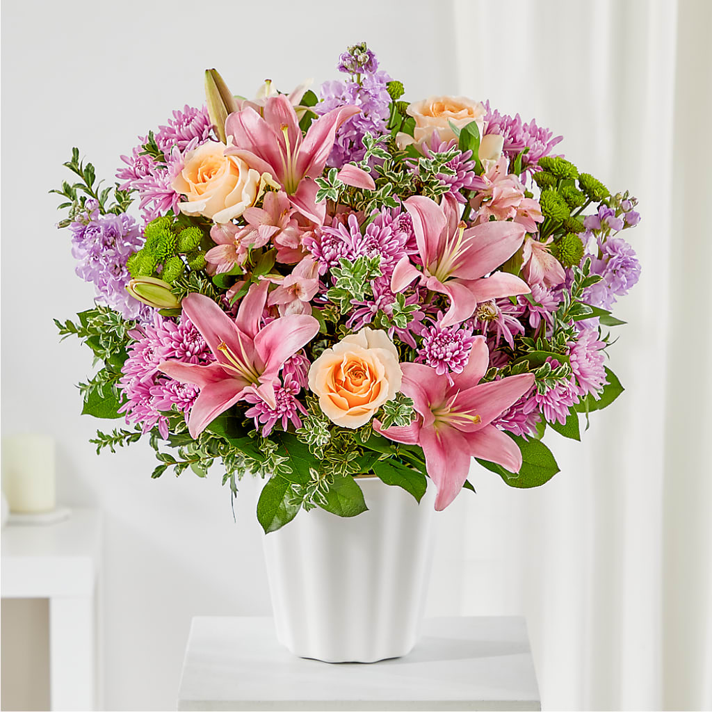 Supportive Embrace Tabletop Basket – Cg Rain Florist, Cedar Grove NJ
