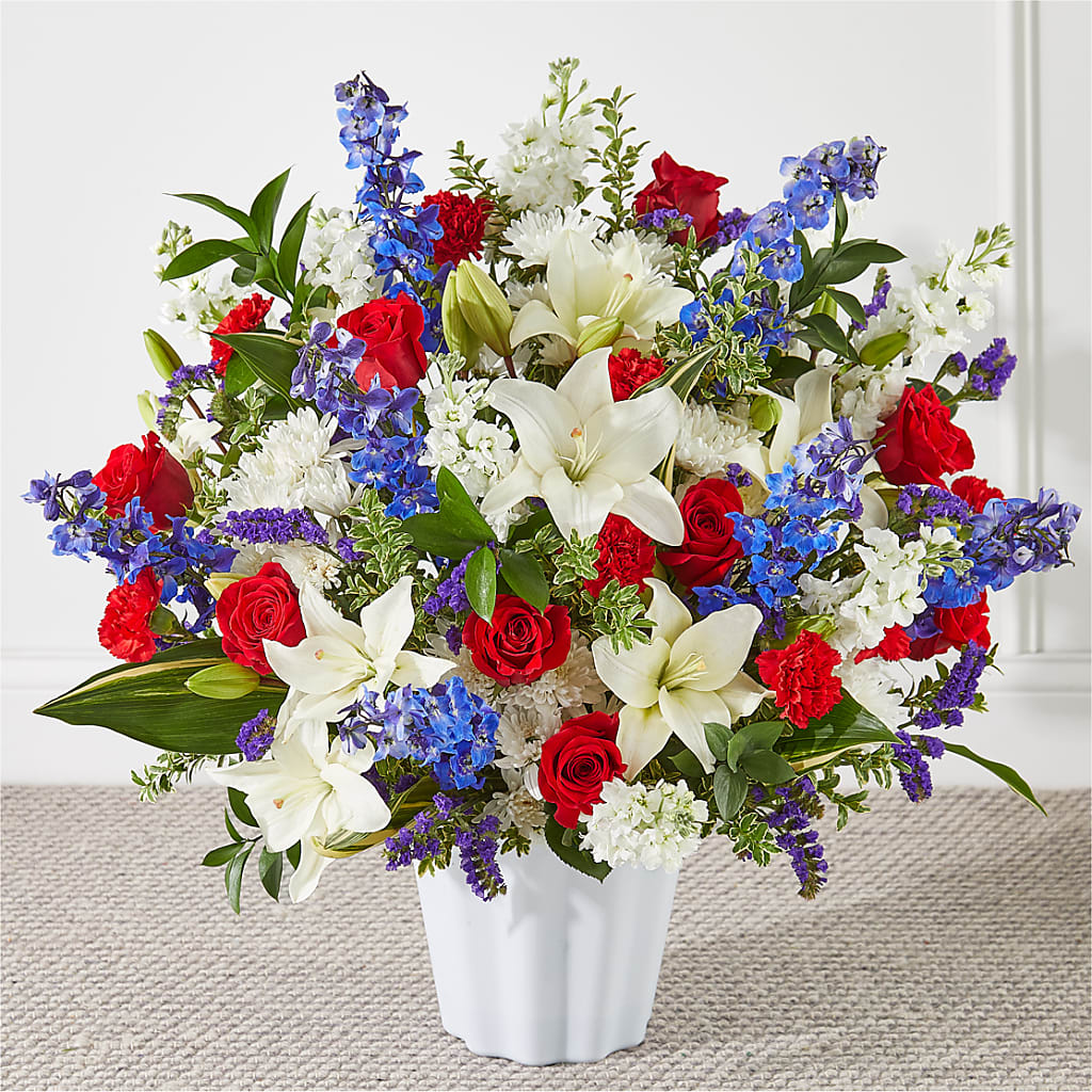 Consoled Floor Basket – Cg Rain Florist, Cedar Grove NJ