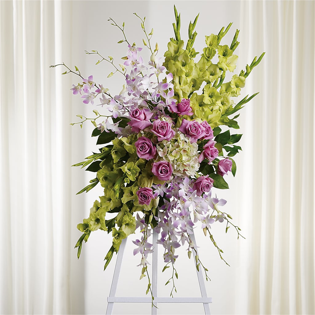 Lasting Legacy Standing Spray – Cg Rain Florist, Cedar Grove NJ