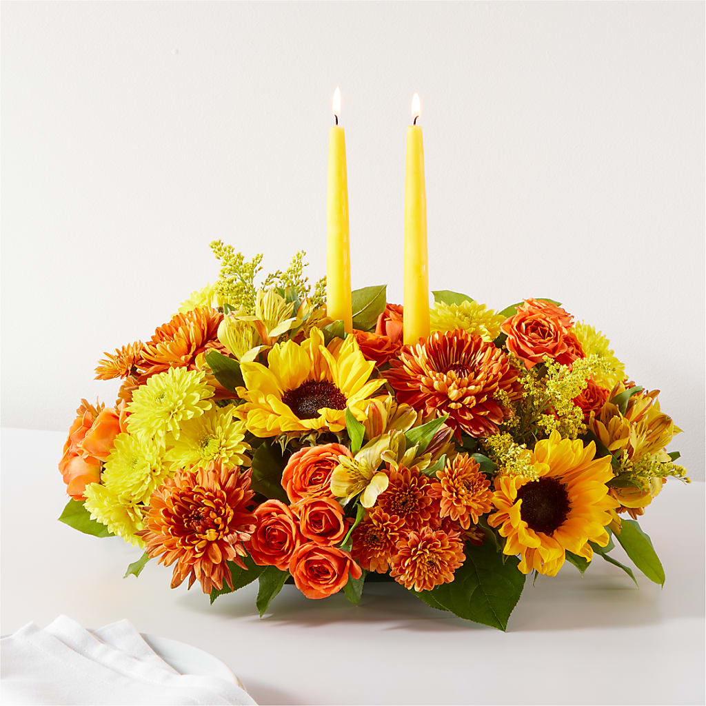 Autumn Harmony Centerpiece – Cg Rain Florist, Cedar Grove NJ