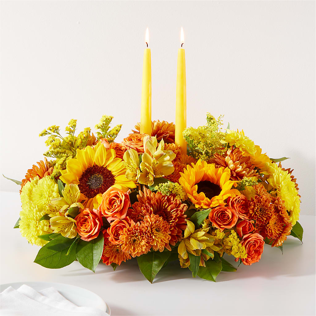 Autumn Harmony Centerpiece – Cg Rain Florist, Cedar Grove NJ