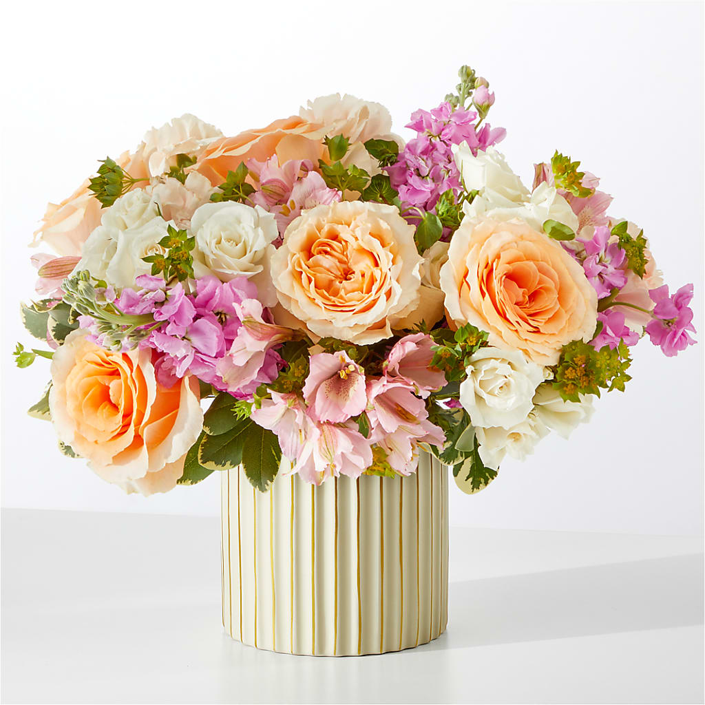 Paradise Bouquet with Ivory Vase – Cg Rain Florist, Cedar Grove NJ