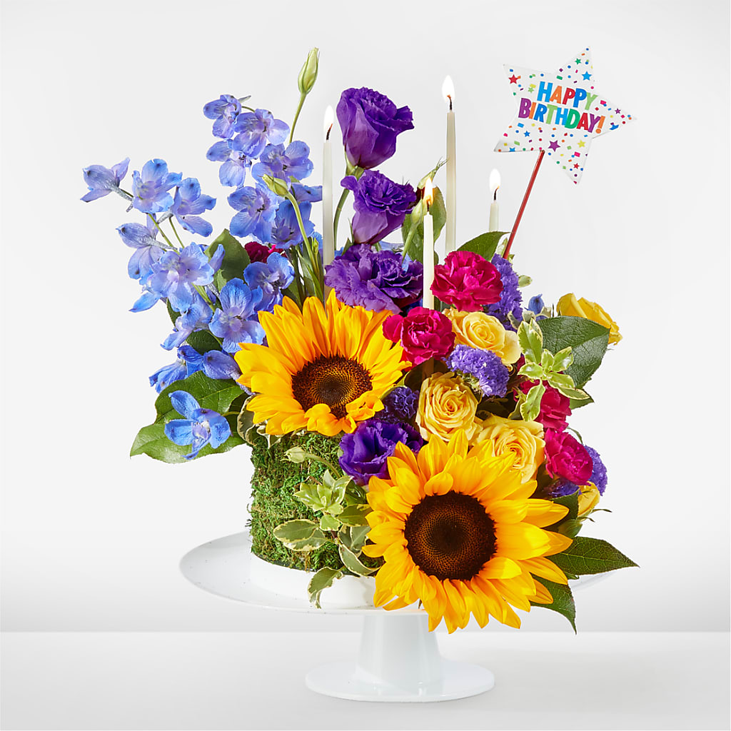 Star of the Day Floral Cake – Cg Rain Florist, Cedar Grove NJ