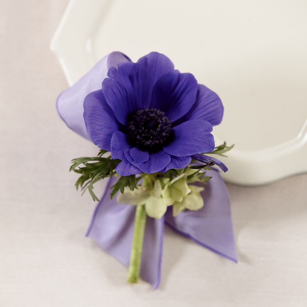 Purple Passion Boutonniere – Cg Rain Florist, Cedar Grove NJ