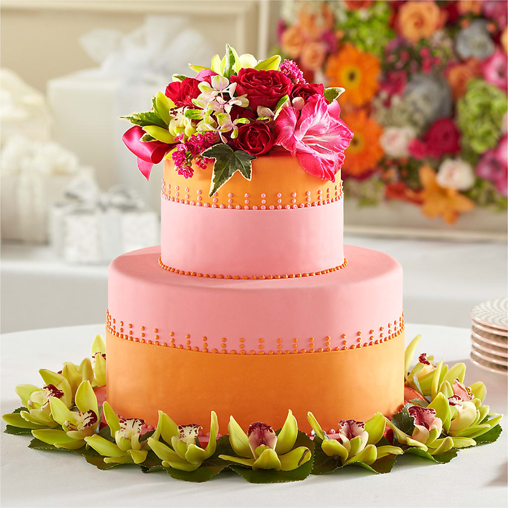 Sweet Citrus Cake Decor – Cg Rain Florist, Cedar Grove NJ