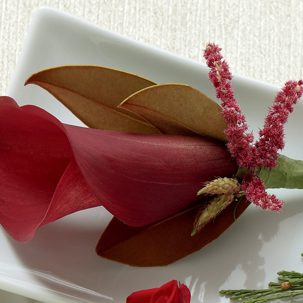 Red Calla Boutonniere – Cg Rain Florist, Cedar Grove NJ