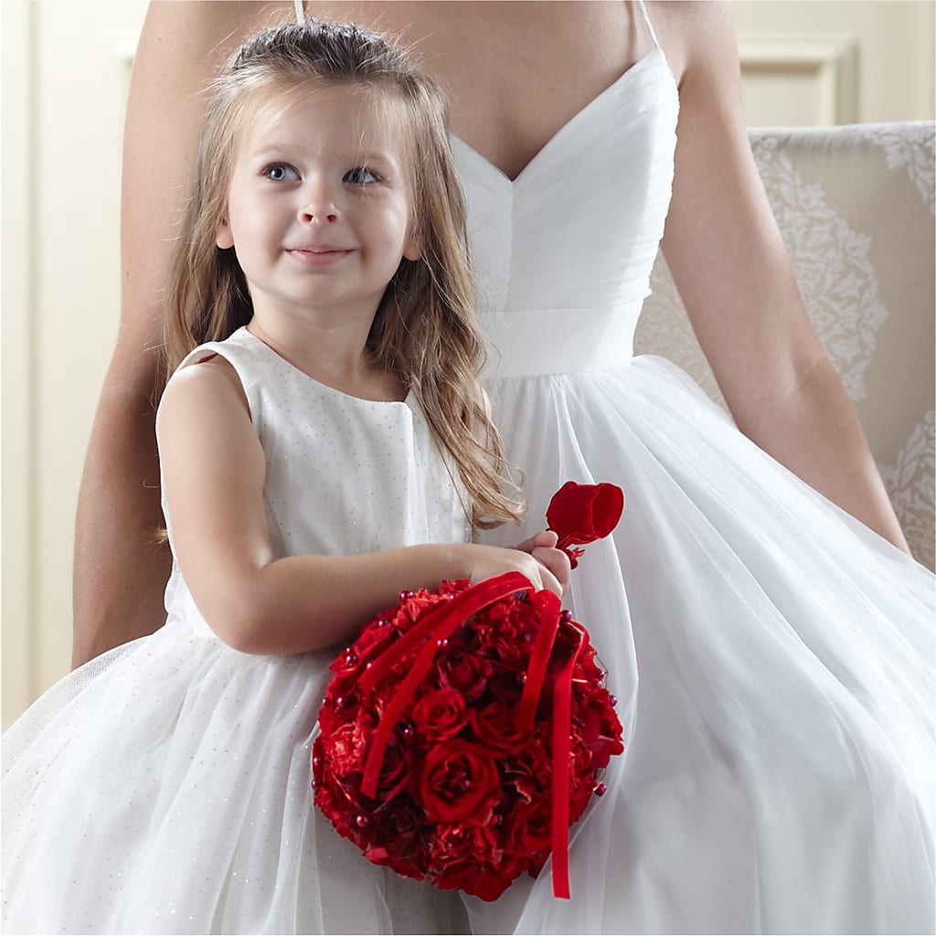 Pure at Heart Flower Girl Arrangement – Cg Rain Florist, Cedar Grove NJ