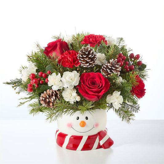 Jolly Snowman Bouquet –  Cg Rain Florist, Cedar Grove NJ