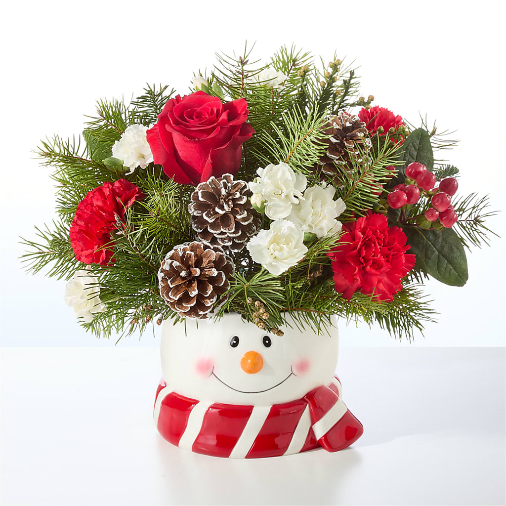 Jolly Snowman Bouquet –  Cg Rain Florist, Cedar Grove NJ
