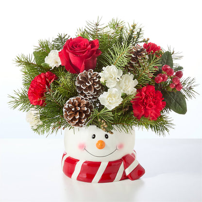 Jolly Snowman Bouquet –  Cg Rain Florist, Cedar Grove NJ