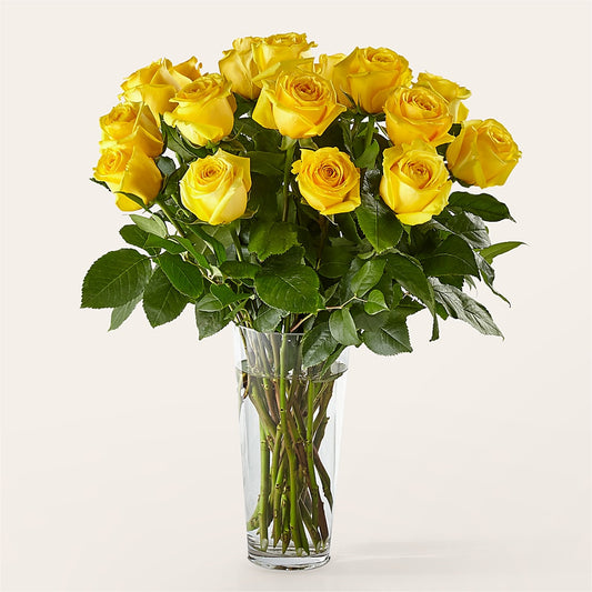 Long Stem Yellow Rose Bouquet –  Cg Rain Florist, Cedar Grove NJ