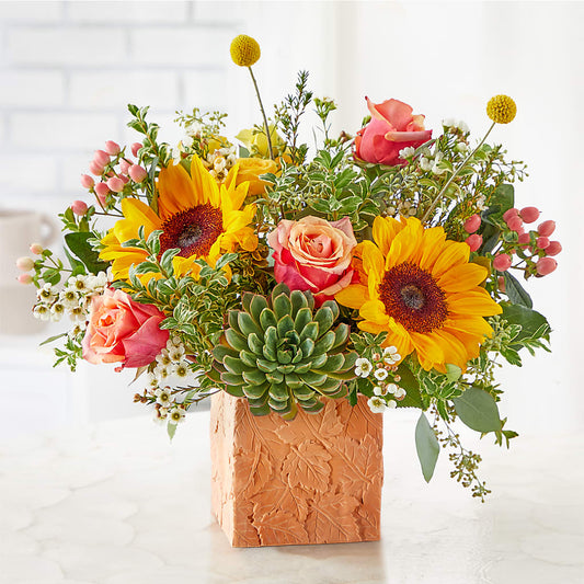 Sunflower Season Bouquet –  Cg Rain Florist, Cedar Grove NJ