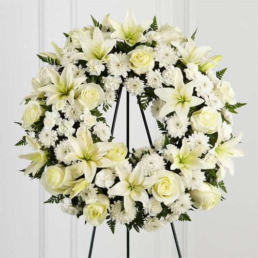 Treasured Tribute Wreath –  Cg Rain Florist, Cedar Grove NJ