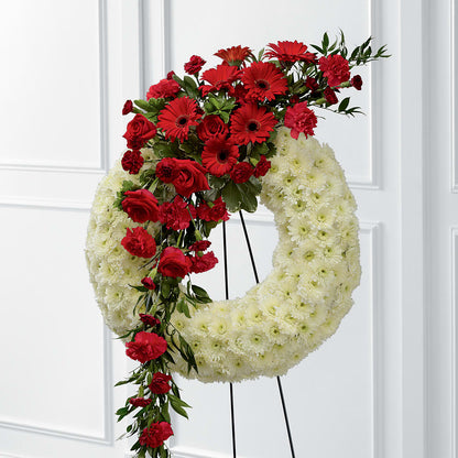 Graceful Tribute Wreath –  Cg Rain Florist, Cedar Grove NJ
