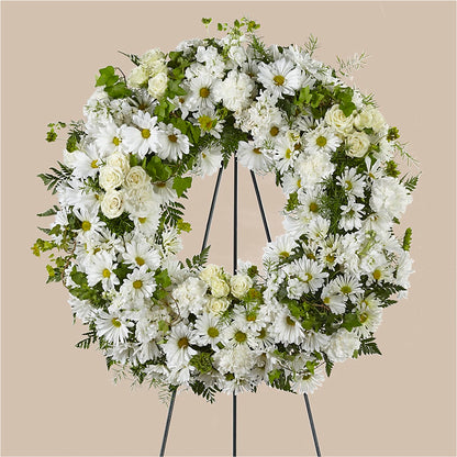 Faithful Wishes Wreath –  Cg Rain Florist, Cedar Grove NJ