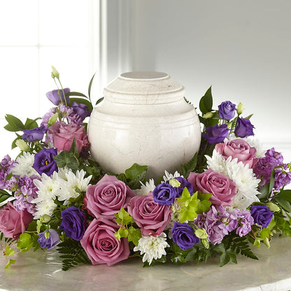 Blooming Sympathy Cremation Adornment –  Cg Rain Florist, Cedar Grove NJ
